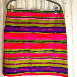 Multi colored mini skirt